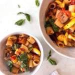 bowl of healthy summer pasta